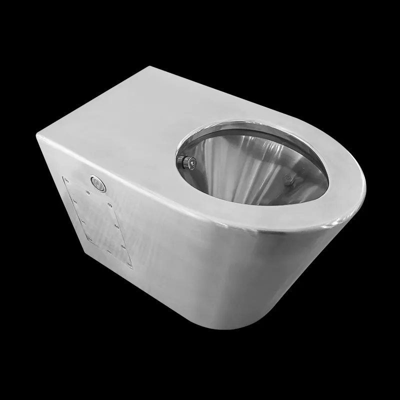 Vase WC din inox Toaletă publică din oțel inoxidabil 304 cu duză